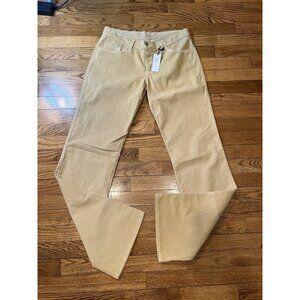 Dead Sexy Maria Corduroy Pants Vanilla Pockets NWT Bootcut, 9" Rise SZ 30 Creme